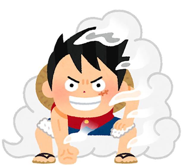 ワンピース無料イラスト：ルフィ