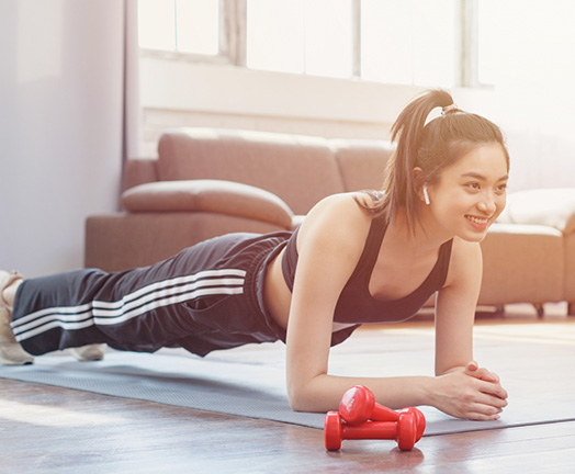 自宅でプランク